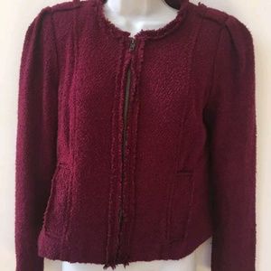 CAbi Britt Women' Merlot Wine Blazer/Jacket Size 6